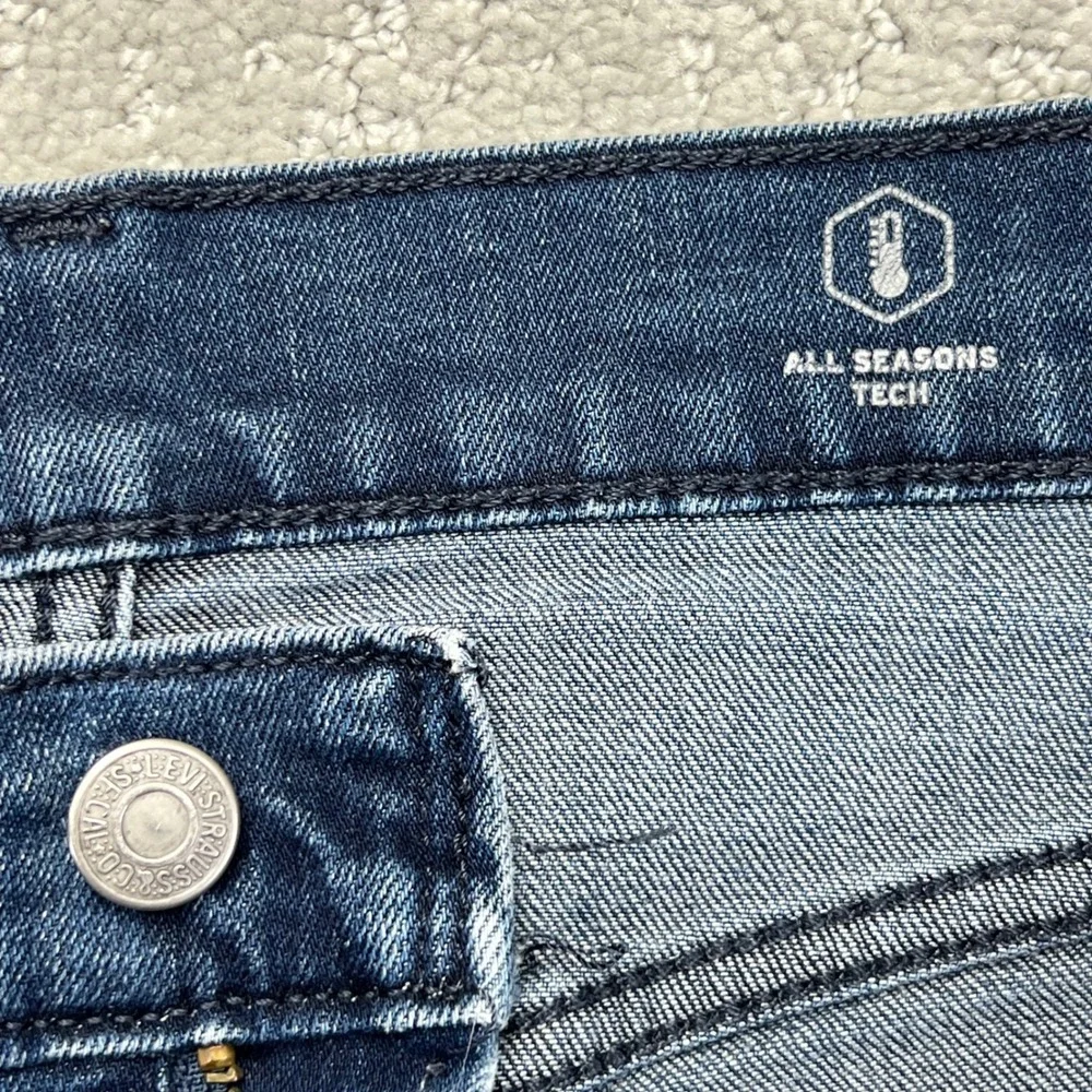 Levis 502 Jeans 33x30(34x28) Regular Taper Blue Denim Stretch All Seasons Tech